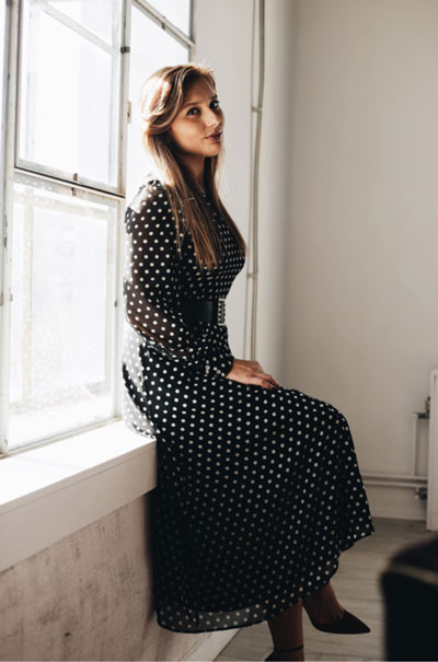 Silk Love Lace Evening Dress | Flora on Madison Boutique