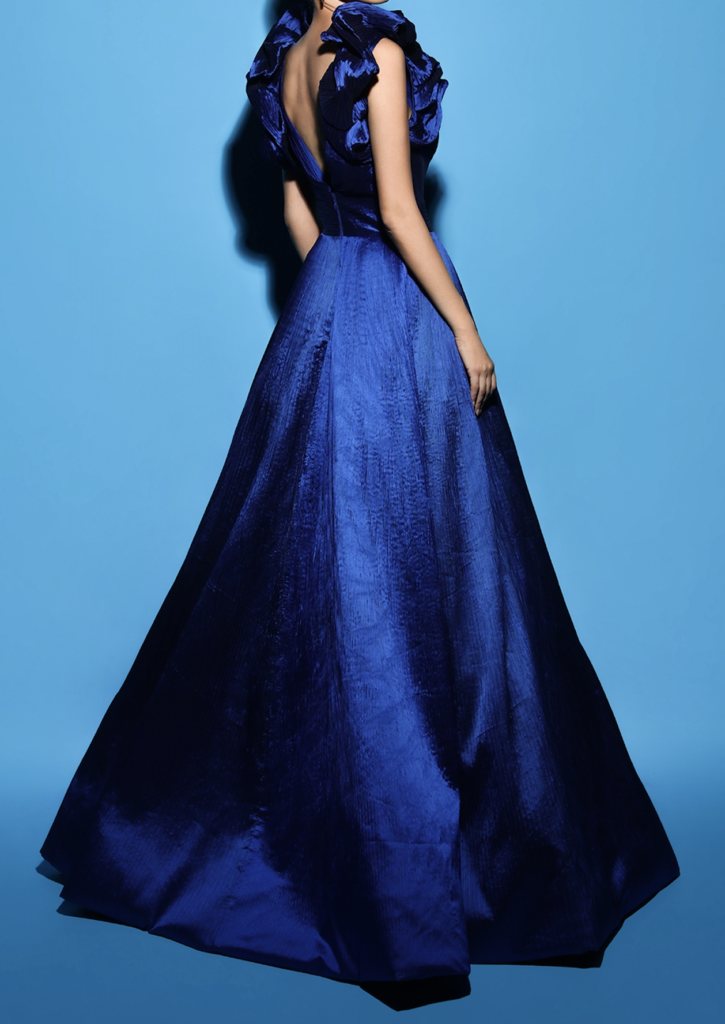Anne Barge special collection blue high end dress | Flora on Madison