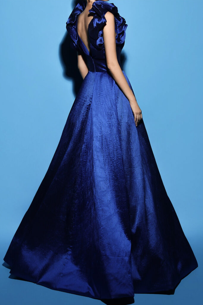 Anne Barge special collection blue high end dress | Flora on Madison